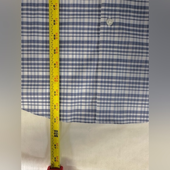 Van Heusen Flex Big Fit button down plaid shirt size 18 1/2 32/33 - Picture 3 of 7